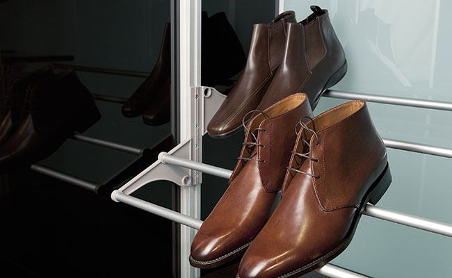 Uw schoenenkast. Zó mooi en zó overzichtelijk dat u uw schoenen niet meer aan wilt.